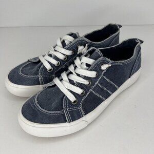 Jellypop Kory Shoes Denim Blue and White Womens Size 7.5M Canvas Sneaker